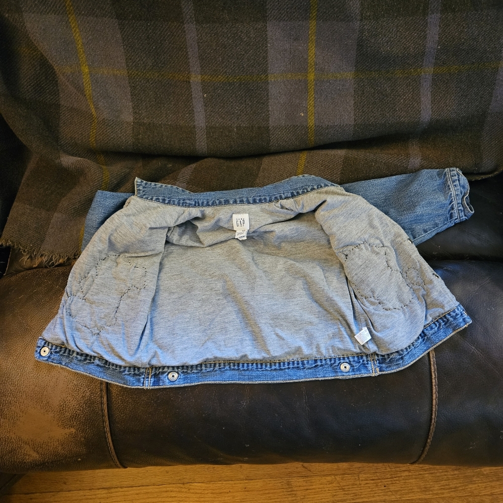 Upcycled Floral Embroidered Denim Jacket 18 - 24 months - Picture 8 of 9